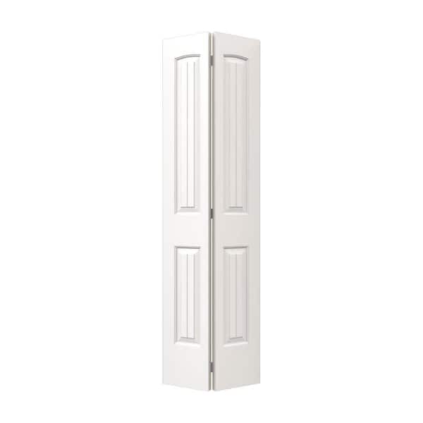 JELD-WEN 24 in. x 80 in. Santa Fe White Painted Smooth Molded Composite Closet Bi-fold Door