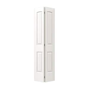 30 in. x 80 in. Santa Fe White Painted Smooth Molded Composite Closet Bi-fold Door