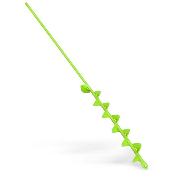 32 in. Bulb Planter Garden Auger Drill Bit Heavy-Duty Spiral Drill for Planting 3/8 in. Hex Drive