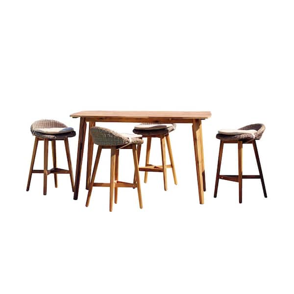 Sunjoy Trinidad 5-Piece Patio Serving Bar Set