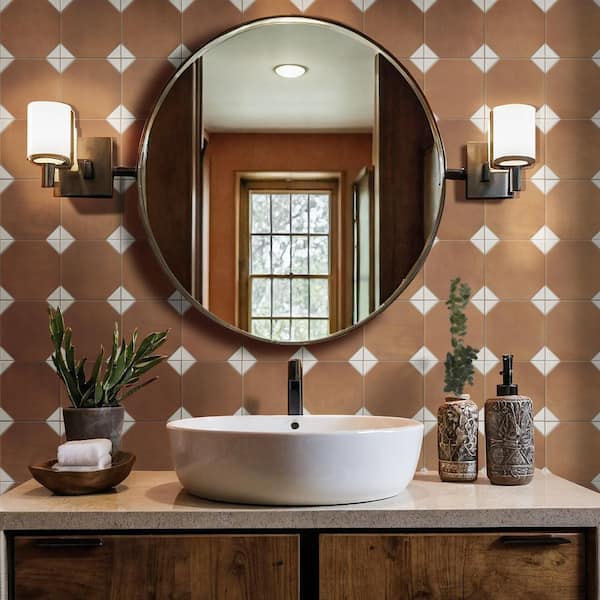 Brazos Cotto 13 in. x 13 in. Matte Porcelain Floor and Wall Tile (10.57 sq. ft. /Case)