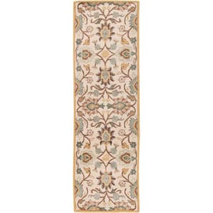Cambrai Taupe 3 ft. x 12 ft. Indoor Runner Rug
