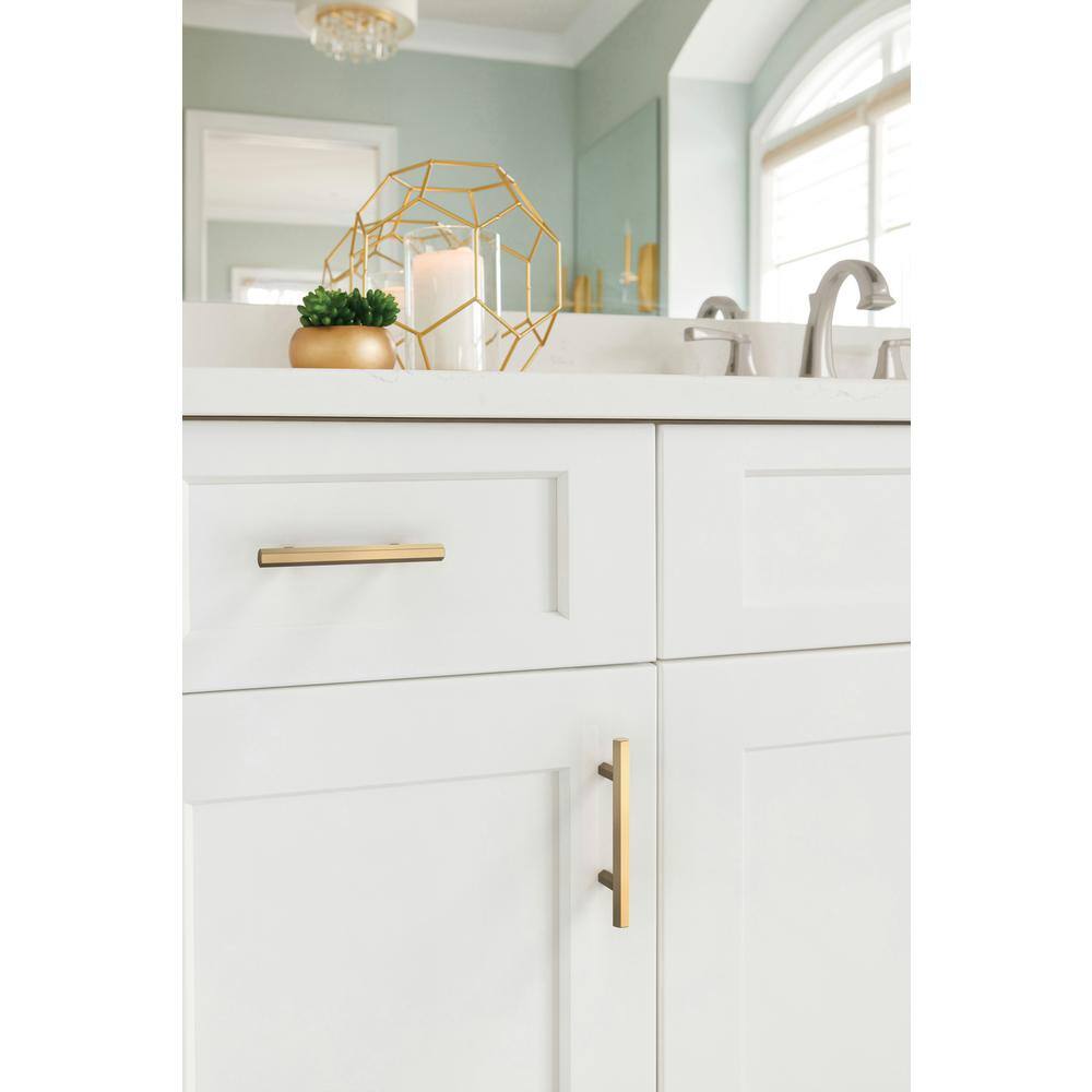 Champagne Bronze 3-Inch Modern Cabinet Pull with Mounting Hardware