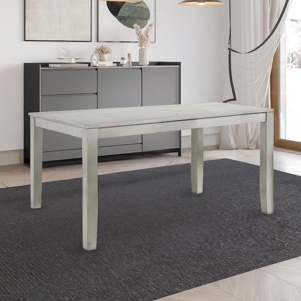 NEW CLASSIC HOME FURNISHINGS New Classic Furniture Pascal Driftwood Wood Rectangle Dining Table (Seats 6)