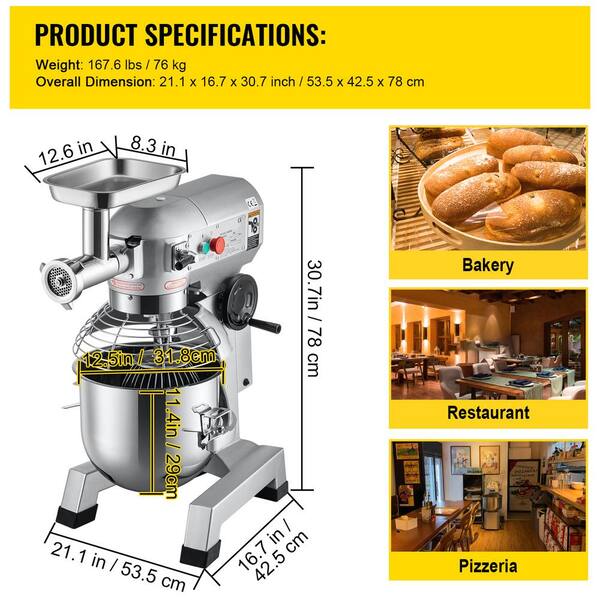 トップス flexwitme foodie Amazon.com: 8.4QT Commercial Stand Mixer 800W with NSF