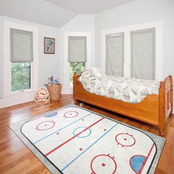 Dynamic Rugs Kidz Ivory Multi 4 ft. x 6 ft. Children Polyester