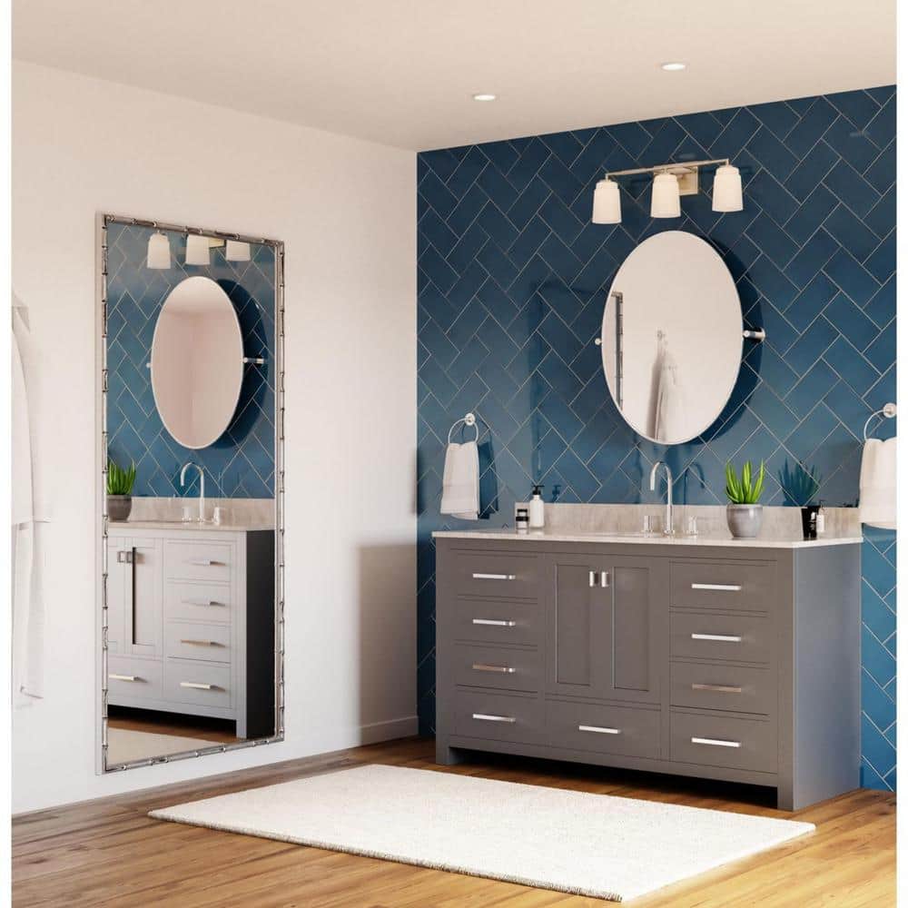Spenser Collection 3-Light Brushed Nickel Industrial Vanity Light price history on PriceWatchPro