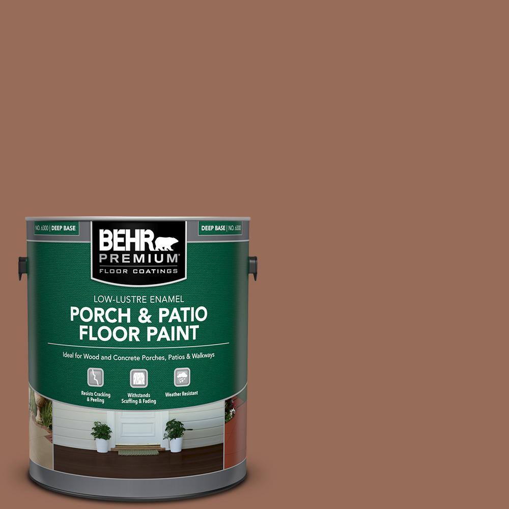 1 gal. #S200-6 Timeless Copper Low-Lustre Enamel Interior/Exterior Porch and Patio Floor Paint price history on PriceWatchPro