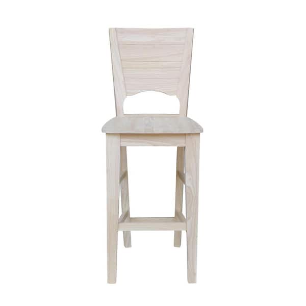 International Concepts Canyon 30 in. Unfinished Wood Bar Stool