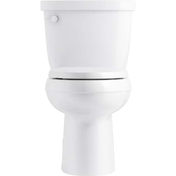 White KOHLER K-4418-TR-0 Cimarron 1.6 gpf Class Five Toilet Tank with Right-Hand Trip Lever and Locks 