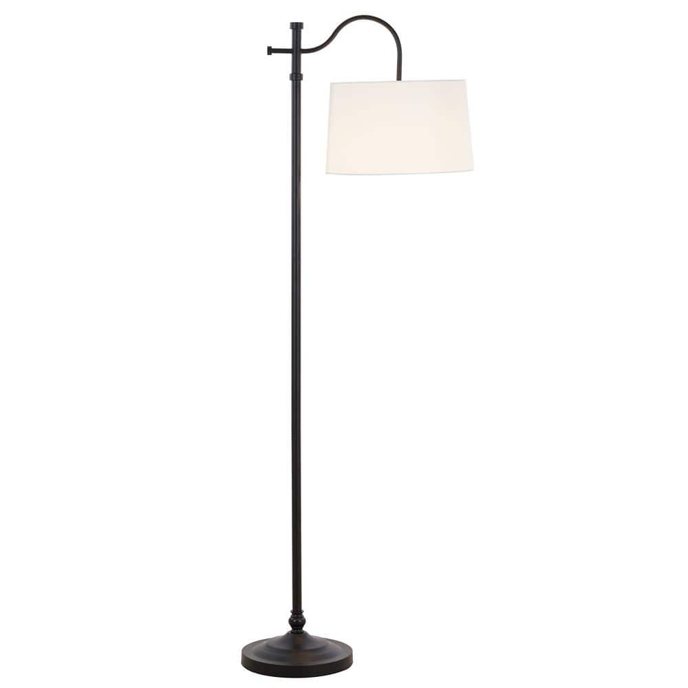 Hampton Bay Carver 58 in. Black Downbridge Floor Lamp 24123-000 - The Home  Depot