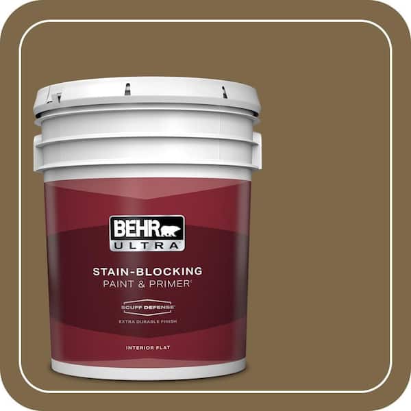 BEHR ULTRA 5 gal. #320F-7 Fig Extra Durable Flat Interior Paint & Primer