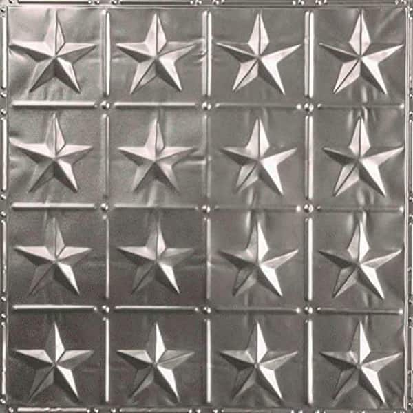 Pattern #36 Unfinished 2 ft. x 2 ft. Nail Up Tin Ceiling Tile (20 sq. ft./Case)