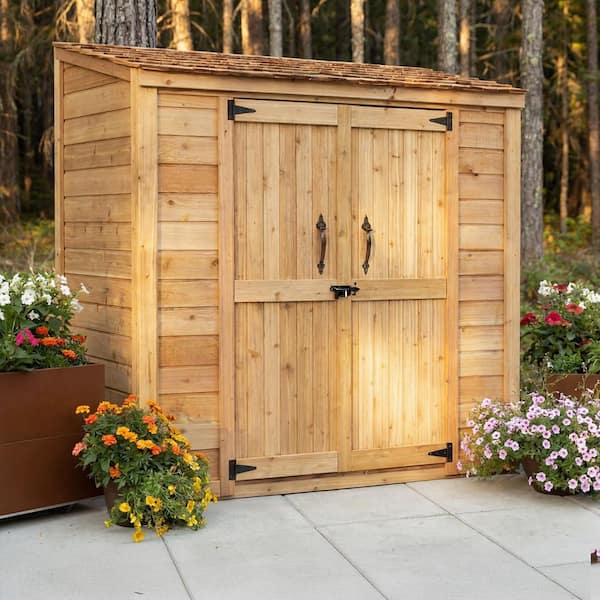 洋楽 shelter Outdoor Living Today 6 ft. W x 3 ft. D Cedar Wood Garden Chalet