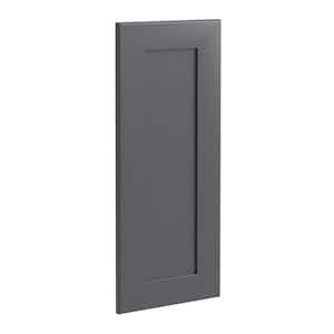 Newport Deep Onyx Plywood Shaker Assembled Kitchen Cabinet End Panel 11.875 in W x 0.75 in D x 36 in H