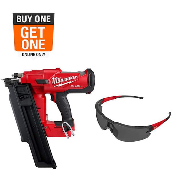 M18 FUEL 3-1/2 in. 18-Volt 21-Degree Brushless Cordless Framing Nailer (Tool-Only) with Tinted Anti Scratch Glasses