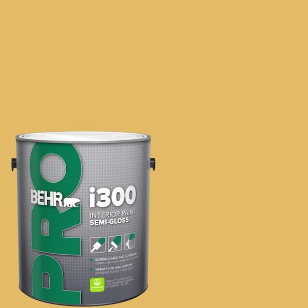 BEHR PRO 1 gal. #MQ4-12 Dandelion Wish Semi-Gloss Interior Paint