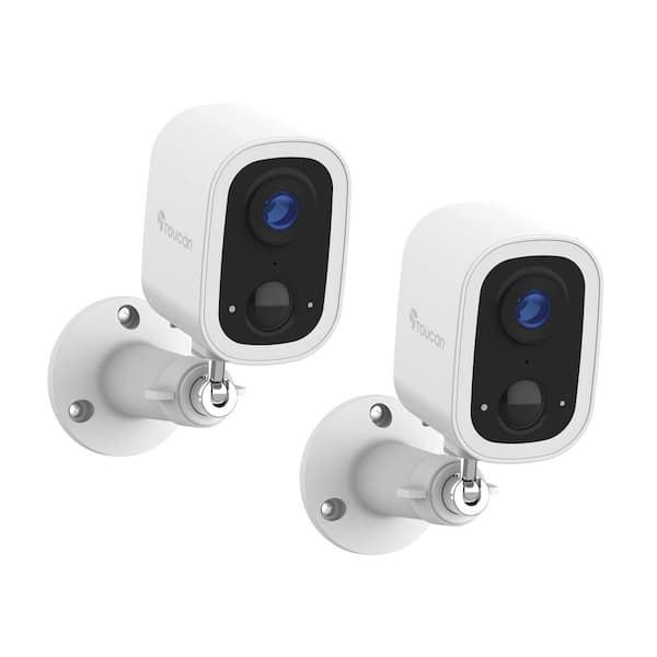 S4 Wireless Battery Operated Li-Ion 2K Security Camera with No Monthly Fee Required 2-Pack