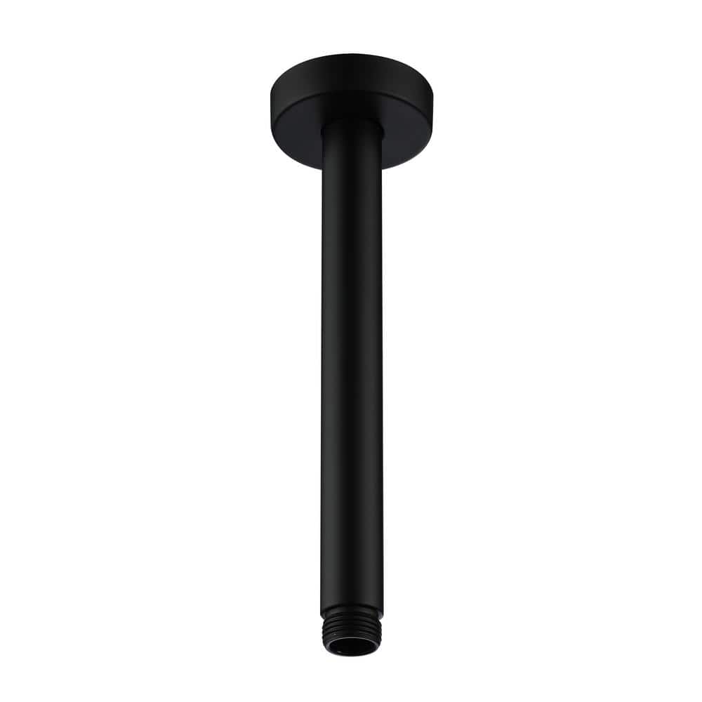 Matte Black 8-Inch Ceiling Mounted Shower Arm