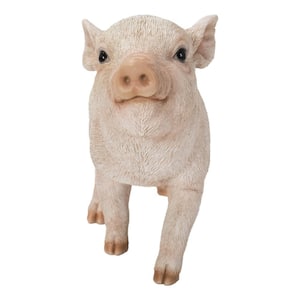 Baby Pig Standing Pink Statues