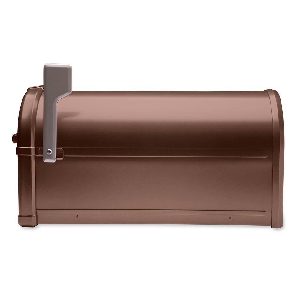 Copper Medium Post Mount Lockable Aluminum Mailbox