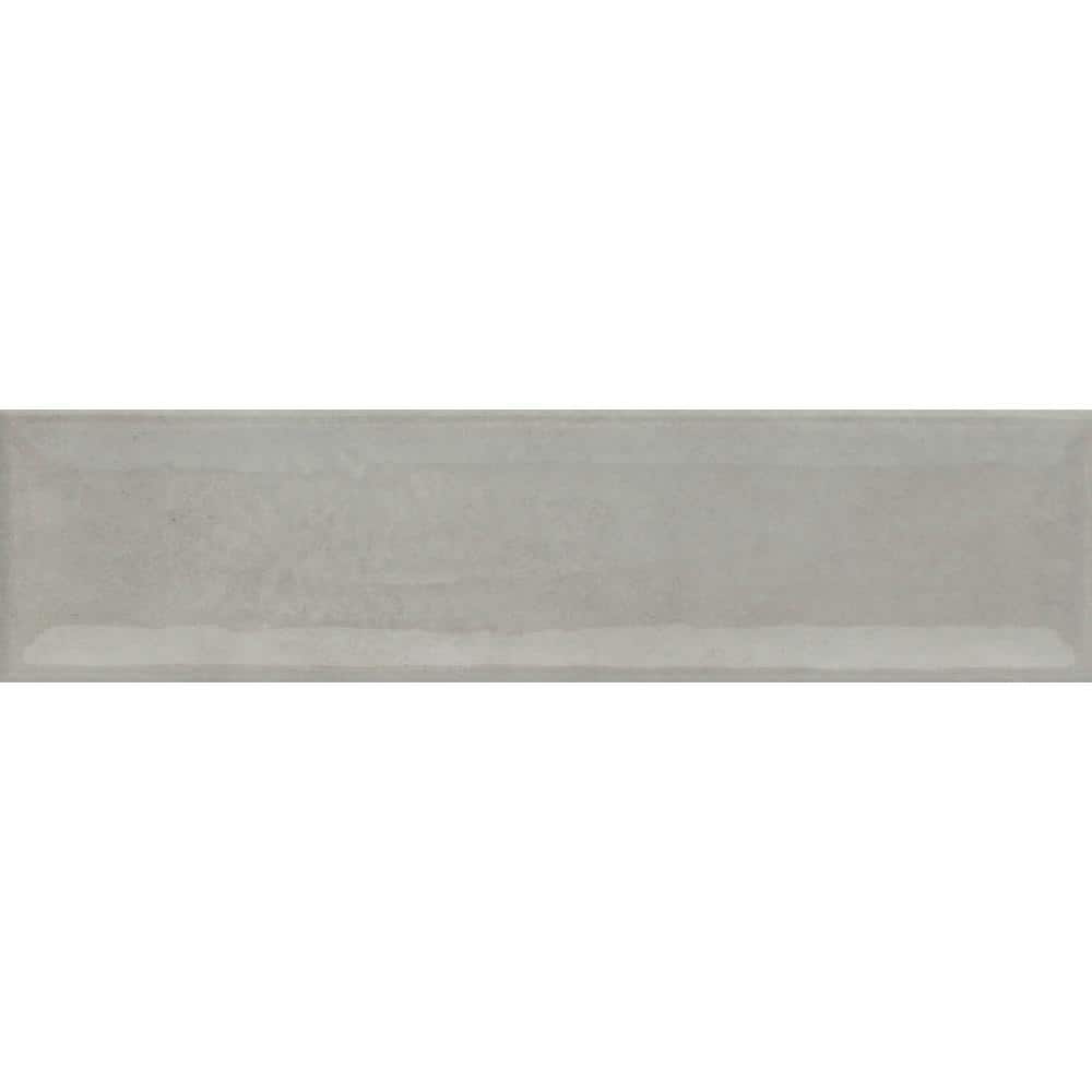 Raku Silver 3x12 Glossy Ceramic Wall Tile