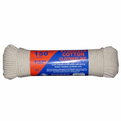 Evans Cordage Co. T.W Evans Cordage 47-300 3/32-Inch by 500-Feet Solid Braid Polyester Rope T.W 