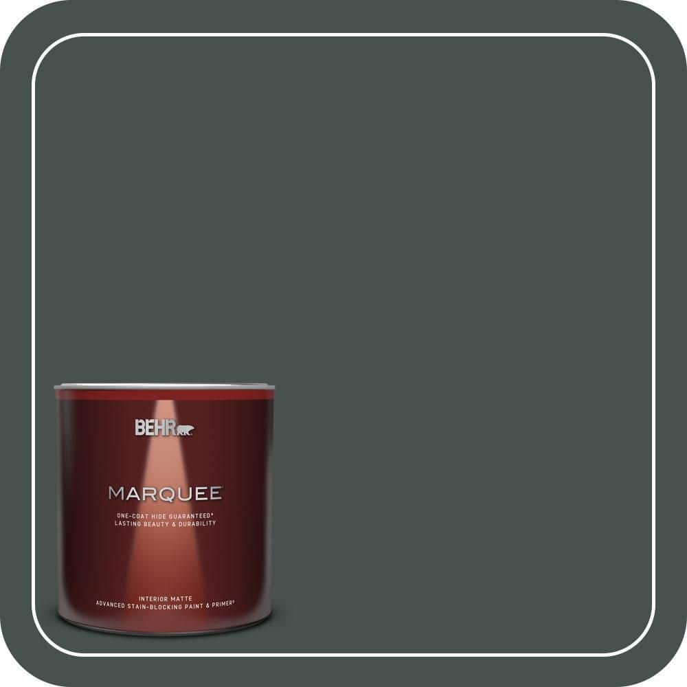 1 qt. #QE-48 New Forest Matte Interior Paint & Primer product image for price tracking
