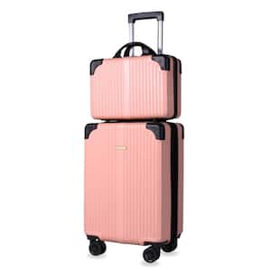 Tresor 2-Piece Blush Carry-On Weekender Expandable Spinner Luggage Set