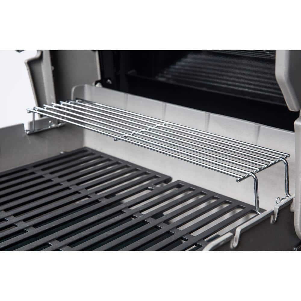 Black 2-Burner Liquid Propane Grill with Porcelain Coated Cast Iron Grates