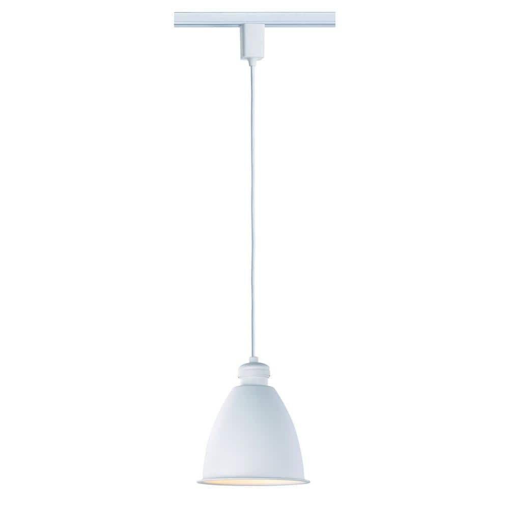 1-Light Halogen Linear Track/Direct Wire Warehouse Style Pendant