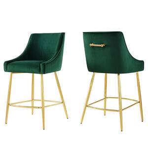 MODWAY Discern Green Upholstered Performance Velvet Dining Chair EEI ...