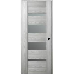 Vona 07-01 18"x 96" Right-Hand 5-Lite Frosted Glass Solid Composite Core Ribeira Ash Wood Single Prehung Interior Door