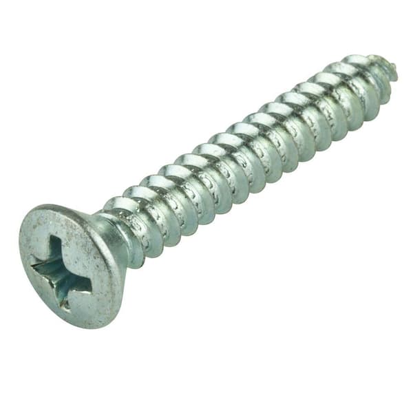 Everbilt #10 2 in. Phillips Oval-Head Sheet Metal Screws (15-Pack)