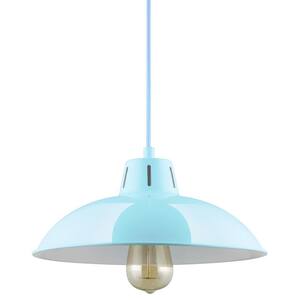 1-Light Baby Blue Residential Medium E26 Base Ceiling Hanging Barn Light Pendant