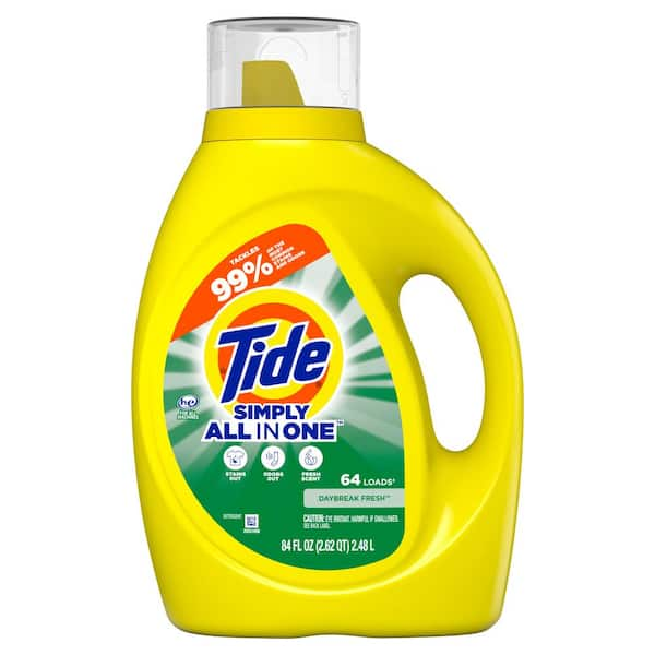 Tide Simply 84 oz. Daybreak Fresh Scent Liquid Laundry Detergent (64 ...