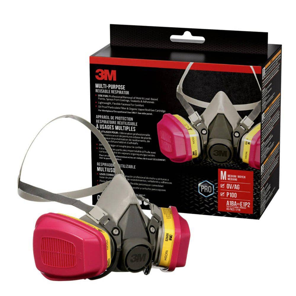 Medium Professional Multipurpose Respirator (4-Pack)