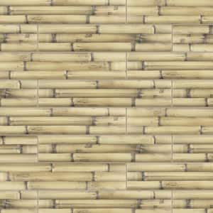 Bamboo Albufera Beige 4 in. x 19-3/4 in. Ceramic Wall Tile (8.4 sq. ft./Case)
