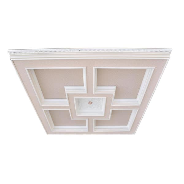 AFD 72 in. x 4 in. x 72 in. Majestic Tray Polysterene Ceiling Medallion