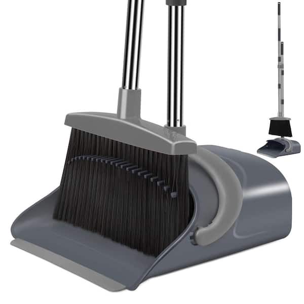 11.4 in. Broom Dustpan Set, Broom and Dustpan Set for Home