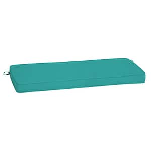 ProFoam 18 in. x 46 in. Surf Teal Rectangle Outdoor Bench Cushion