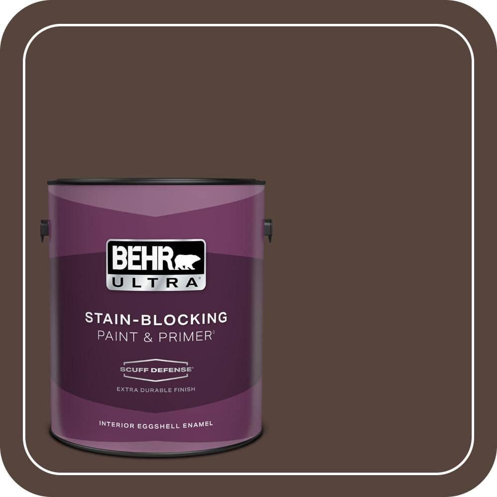 1 gal. #BXC-78 Cordovan Leather Extra Durable Eggshell Enamel Interior Paint & Primer product image for price tracking