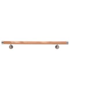 Wood Inox 6 ft. 7 in. Beech Wood Handrail Kit