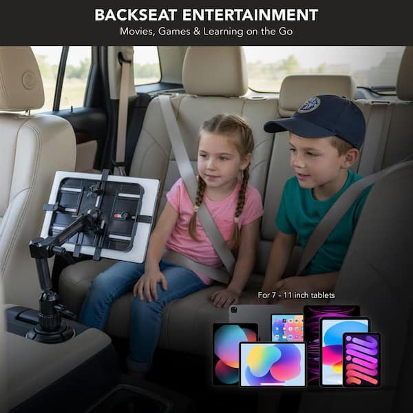 mount-it! Carbon Fiber Cup Holder Tablet ELD Mount MI-7321 - The