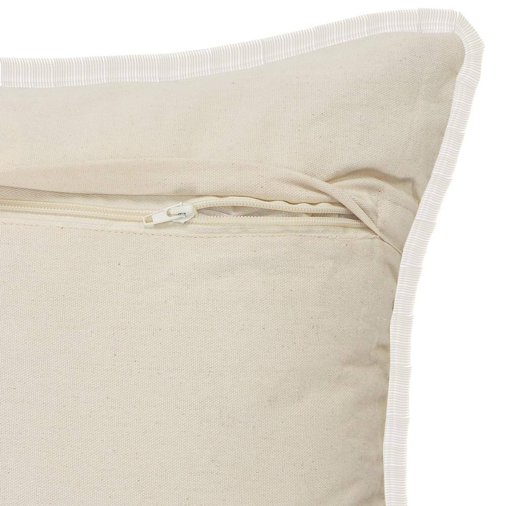 Multicolored Chindi Fringe Square Throw Pillow, 20"