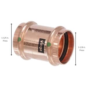 ProPress 1-1/4 in. x 1-1/4 in. Copper Coupling No Stop (5-Pack)