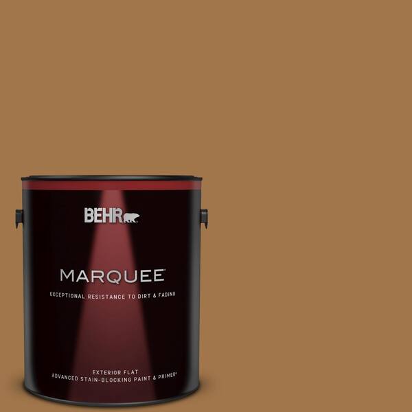 BEHR MARQUEE 1 gal. #S290-7 Wave of Grain Flat Exterior Paint & Primer