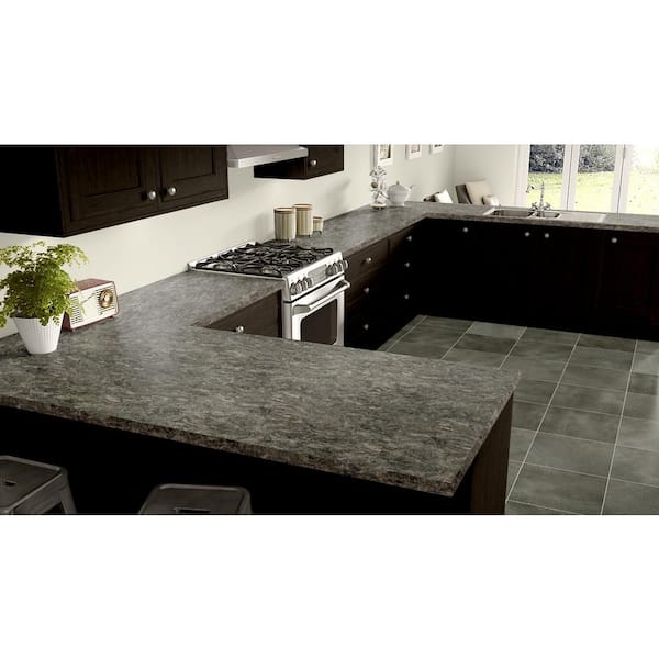 3 in. x 5 in. Laminate Sheet Sample in Cafe di Pesco with Premium Antique Finish