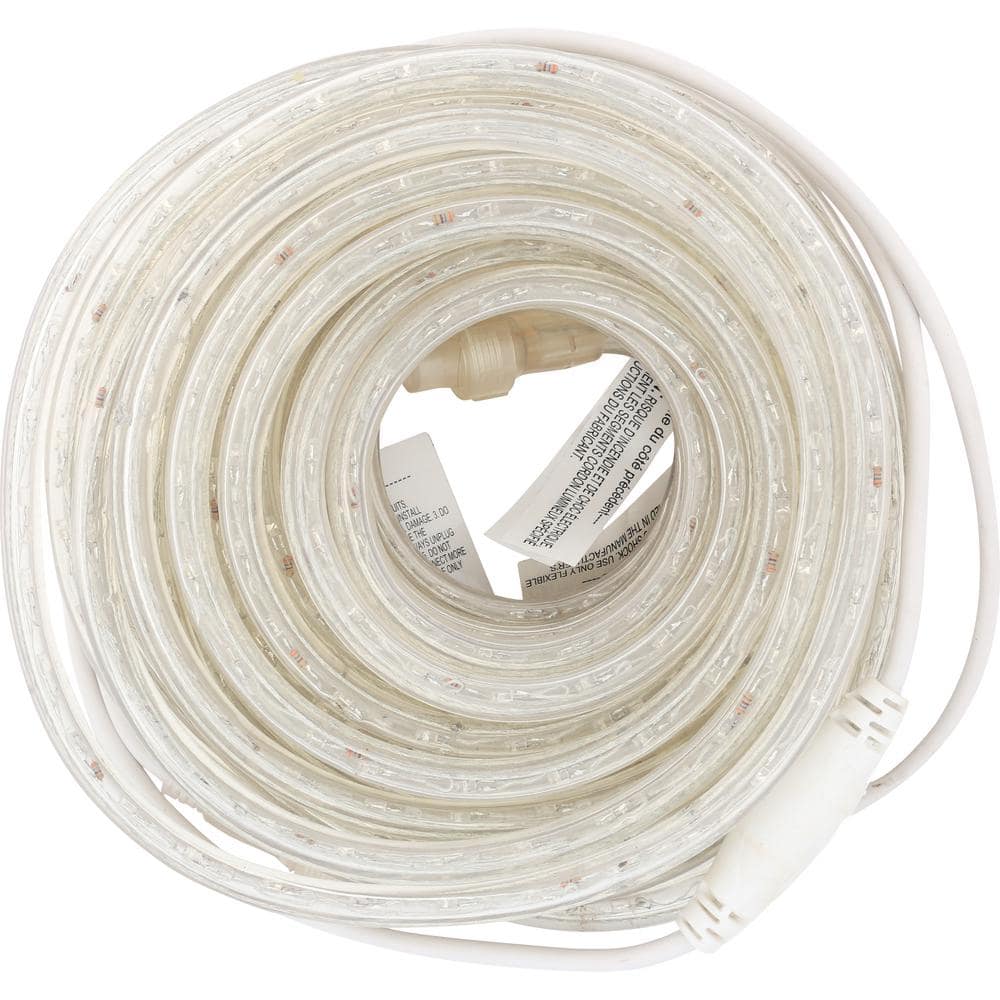 48-Foot Cool White LED Outdoor Rope Light Kit