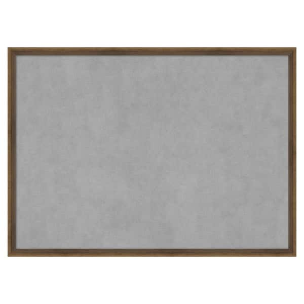 Amanti Art Lucie Light Bronze 29 in. x 21 in. Magnetic Board, Memo Board